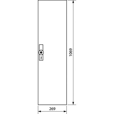 univers Drzwi prawe do obudowy IP54 1100x300mm FZ021W HAGER (FZ021W)