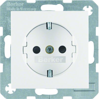 BERKER S.1/B.3/B.7 Gniazdo SCHUKO z uziemieniem biały 47231909 HAGER (47231909)
