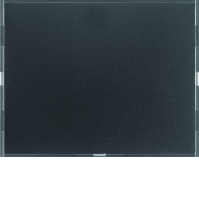 BERKER KNX e/s K.x Przycisk pojedynczy z polem opisowym z diodami LED RGB i czujnikiem temperatury antracyt 80161776 HAGER (80161776)