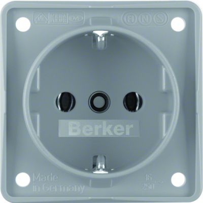 Integro Flow Gniazdo SCHUKO, szary (941852506)