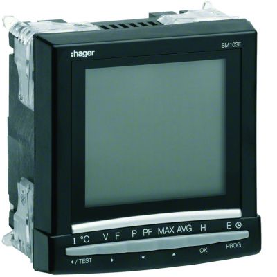 agardio.measure Analizator parametrów sieci tablicowy TrueRMS SM103E HAGER (SM103E)