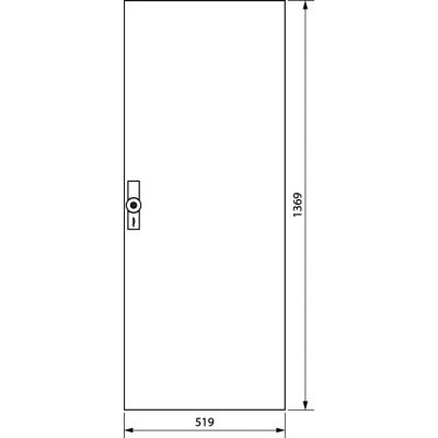 univers Drzwi prawe do obudowy IP54 1400x550mm FZ032W HAGER (FZ032W)