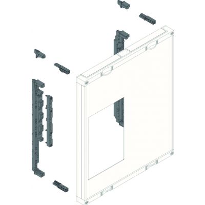 univers N Podzespół rozstaw 60mm 3-pol. 8xNH00 listwowe 600x500mm odpływ góra UE42B8N HAGER (UE42B8N)