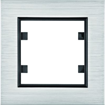 lumina passion Ramka pojedyncza aluminium srebrne WL9012 HAGER (WL9012)