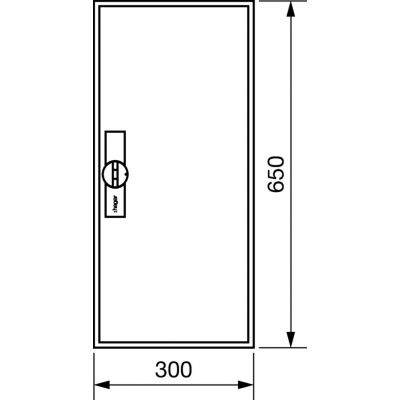 univers Obudowa FW pusta IP44 kl.II 650x300x160 FWB41D HAGER (FWB41D)