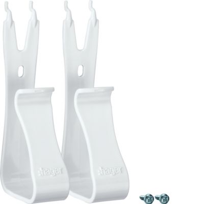 Uchwyt dla urządzeń multimedialnych plastikowy biały (zestaw 2szt.) VZ02MM HAGER (VZ02MM)