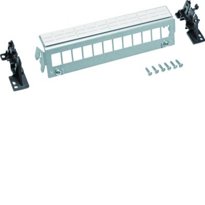 Patch Panel 12M Keystone bez modułów szyna TS lub płyta montażowa FZ12MK HAGER (FZ12MK)