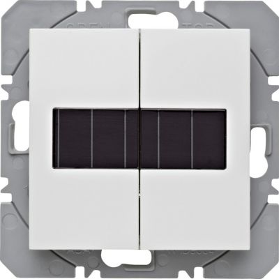 BERKER B.X/S.1 KNX RF przycisk podwójny płaski z baterią słoneczną biały 85656189 HAGER (85656189)