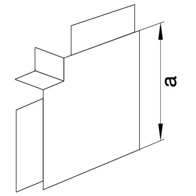 tehalit.LF Kąt płaski, 60x150mm, biały (LF6015059016)