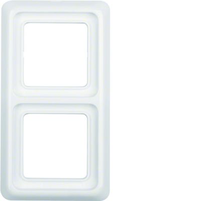 BERKER IP44 Ramka podwójna z uszczelką biała 53132909 HAGER (53132909)