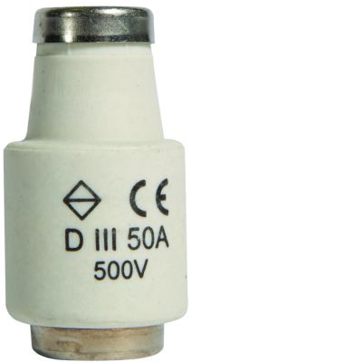 Wkładka bezpiecznikowa DIII/E33 wyk.szybkie F (Bi-Wts) 50A 500VAC LE33F50 HAGER (LE33F50)