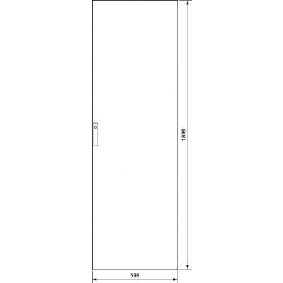 univers Drzwi prawe pełne IP54 1900x600mm FZ208D HAGER (FZ208D)
