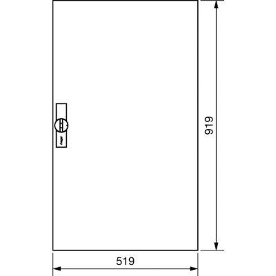 univers Drzwi prawe do obudowy IP44 950x550mm FZ014N HAGER (FZ014N)