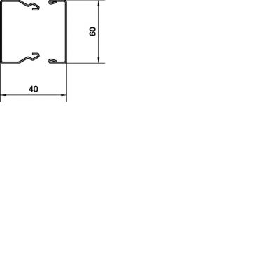 tehalit.LFS Kanał stalowy 40x60mm ocynk LFS400600VERZ HAGER (LFS400600VERZ)