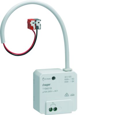 KNX system Sterownik załączający 1-krotny podtynkowy 10 A TYB601B HAGER (TYB601B)