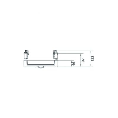 univers N Blok dla szyn zbiorczych poziomych 60mm 4/5-pol. 2xNH00 450x250mm UE31E2B HAGER (UE31E2B)