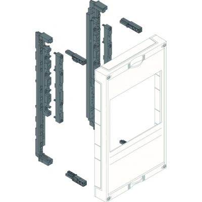 univers N Blok dla szyn zbiorczych poziomych 60mm 4/5-pol. 2xNH00 450x250mm UE31E2B HAGER (UE31E2B)