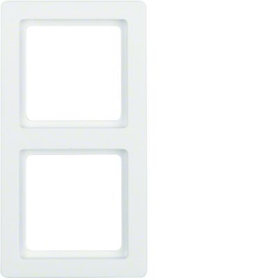 BERKER Q.1 Ramka podwójna biała aksamit 10126089 HAGER (10126089)
