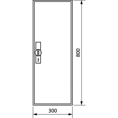 univers Obudowa FW pusta IP44 kl.II 800x300x160 FWB51D HAGER (FWB51D)