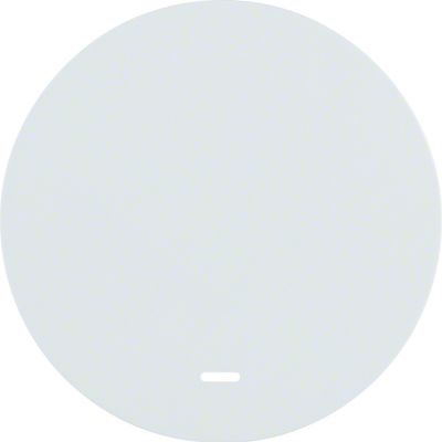 BERKER R.1/R.3 Klawisz z przezroczystą soczewką do łącznika klaw. pojedyncza biały 16212089 HAGER (16212089)