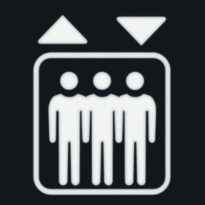 BERKER W.1 Folia do sygnalizatora świetlnego symbol winda 19058005 HAGER (19058005)