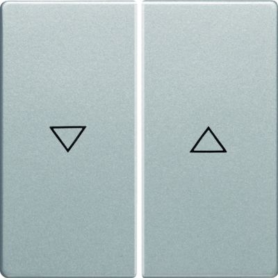 BERKER Q.x Klawisze z nadrukowany symbol strzałka do łącznika 2-klawiszowego aluminium aksamit lakierowana 16256084 HAGER (16256084)