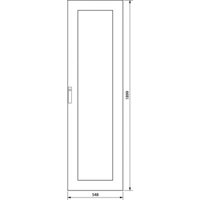 univers Drzwi prawe transparentne IP54 1900x550mm FZ219D HAGER (FZ219D)