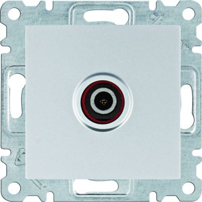 lumina Gniazdo poj. TV dla instalacji indywidualnych srebrny WL3212 HAGER (WL3212)