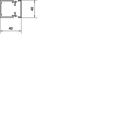 tehalit.LF Kanał elektroinstalacyjny PVC 40x40mm szary LF4004007030 HAGER (LF4004007030)