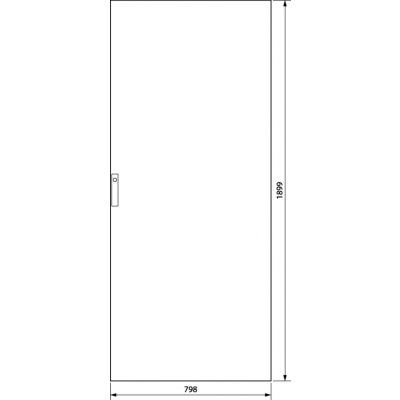 univers Drzwi prawe pełne IP54 1900x800mm FZ214D HAGER (FZ214D)