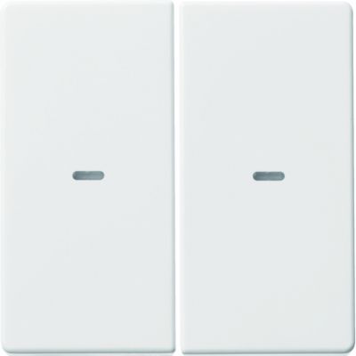 BERKER KNX e/s Q.x Klawisze z soczewką do modułu przycisku podwójnego biały aksamit 80960329 HAGER (80960329)