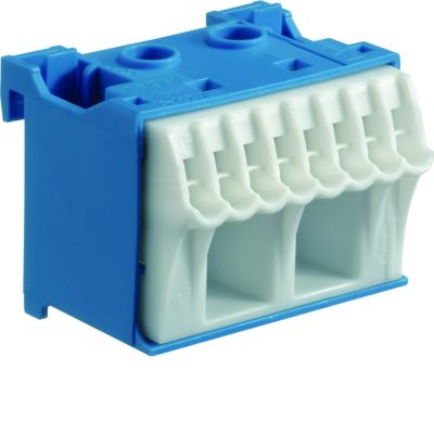 QuickConnect Blok samozacisków neutralny niebieski 2x16+8x4mm2 szer. 45mm KN10N HAGER (KN10N)