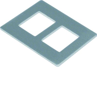 tehalit.GB-EG Płytka montażowa GTVD2/300 2xRJ45 20,1x14,8 aluminium GTVDM052 HAGER (GTVDM052)