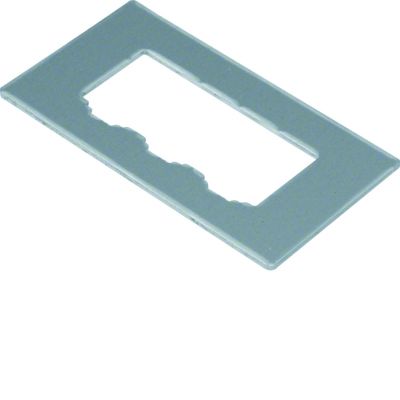 tehalit.GB-EG Płytka montażowa GTVD2/300 3xRJ45 19,5x14,9 aluminium GTVDM033 HAGER (GTVDM033)