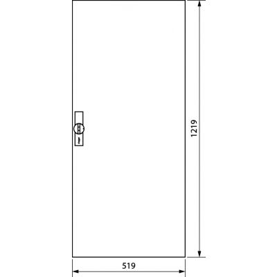 univers Drzwi prawe do obudowy IP44 1250x550mm FZ027N HAGER (FZ027N)