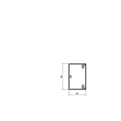 WDK 40060 KANAŁ ŚCIENNY I SUFITOWY 40X60X2000 (6191134)