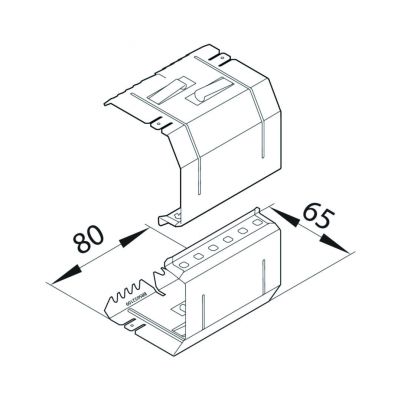 tehalit.BRS Łącznik podstawy 65x210 BRS652109 HAGER (BRS652109)
