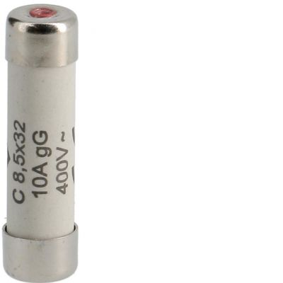 Wkładka bezpiecznikowa cylindryczna C8,5x32mm gG 10A 400VAC L8532C10 HAGER (L8532C10)