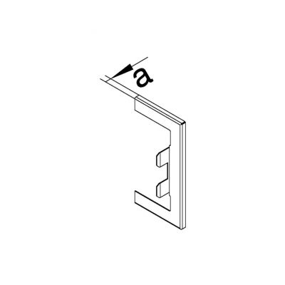 tehalit.BRS Maskownica przebicia 85x170 ocynk BRS85170WVERZ HAGER (BRS85170WVERZ)