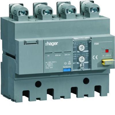 MCCB Blok RCD do P250 4P 250A Idn nastawny (HBT250H)