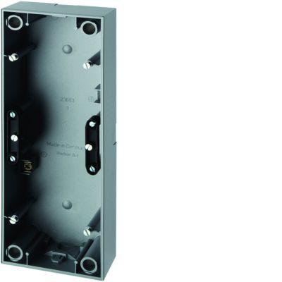 BERKER S.1 Puszka natynkowa potrójna aluminium mat 10439939 HAGER (10439939)