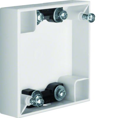 Puszka natynkowa 1-krotna płaska; śnieżnobiały połysk; Integro Flow/Pure 911522569 HAGER (911522569)