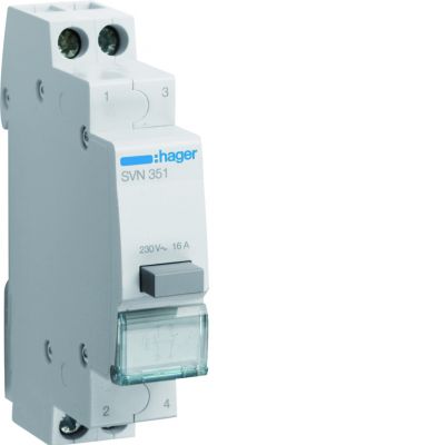 Przycisk sterowniczy 1NO+1NC Ith=16A 230VAC SVN351 HAGER (SVN351)