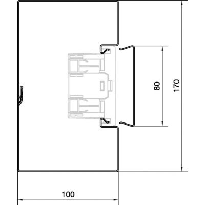tehalit.BRS Podstawa 100x170mm stal ocynk BRS1001701VERZ HAGER (BRS1001701VERZ)