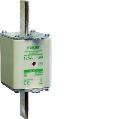 Wkładka bezp. nożowa NH2 wsk.podw. uchwyt nieiz.AM 125A 690VAC LNH2125M6A HAGER (LNH2125M6A)