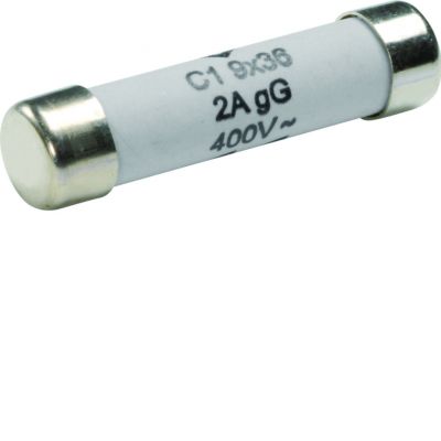 Wkładka bezpiecznikowa cylindryczna C1 9x36mm gG 2A 400VAC L936C1-02 HAGER (L936C1-02)