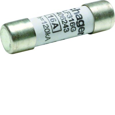Wkładka bezpiecznikowa cylindryczna CH-10 10x38mm gG 16A 500VAC LF316G HAGER (LF316G)