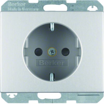 BERKER K.5 Gniazdo SCHUKO aluminium 41357003 HAGER (41357003)