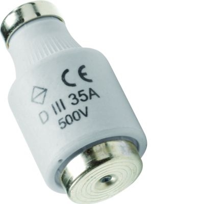 Wkładka bezpiecznikowa DIII/E33 wyk.szybkie F (Bi-Wts) 35A 500VAC LE33F35 HAGER (LE33F35)