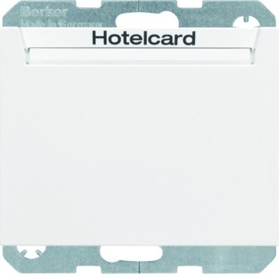 BERKER K.1 Łącznik przekaźnikowy na kartę hotelową biały połysk 16417119 HAGER (16417119)